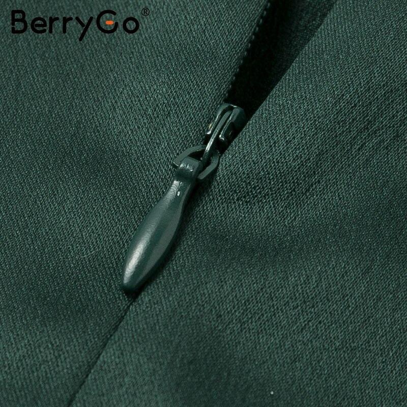 BerryGo Vintage ruffled lace satin dress women